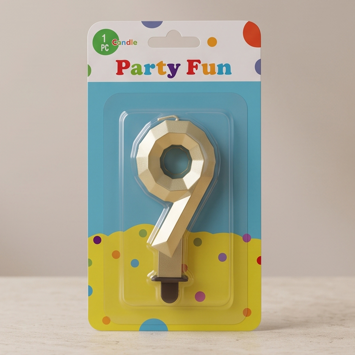 Party Fun Candle Number 9