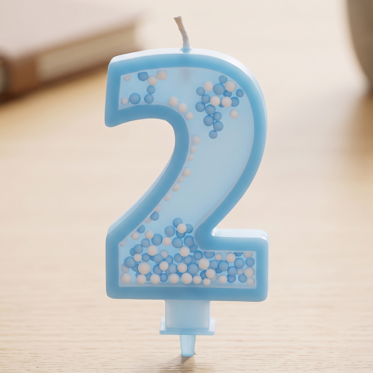 Italo Party Candle Number 2 Blue