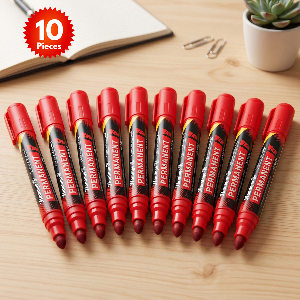White Board Marker Red 10 Pieces