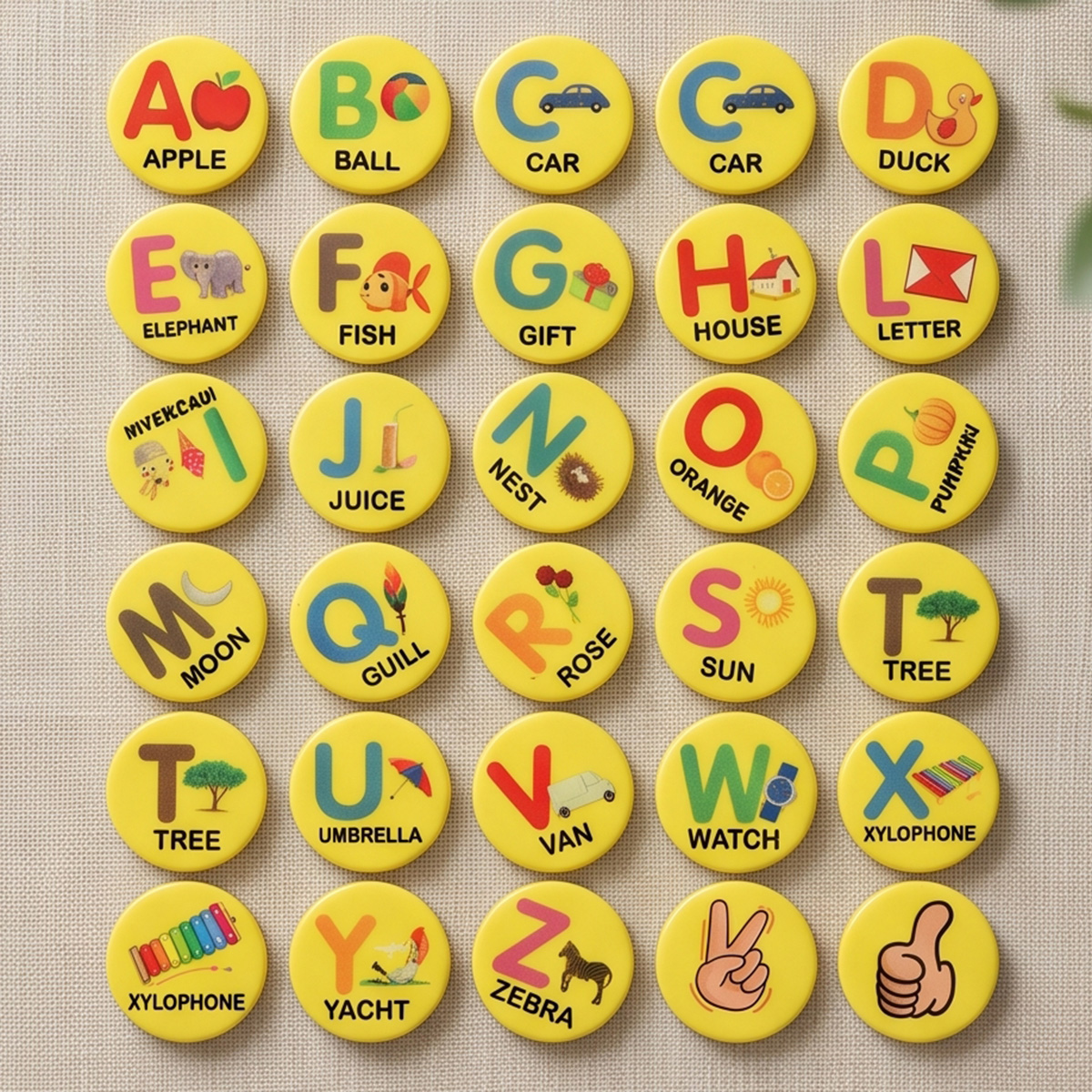 Letter & Number Magnets 28 Pieces