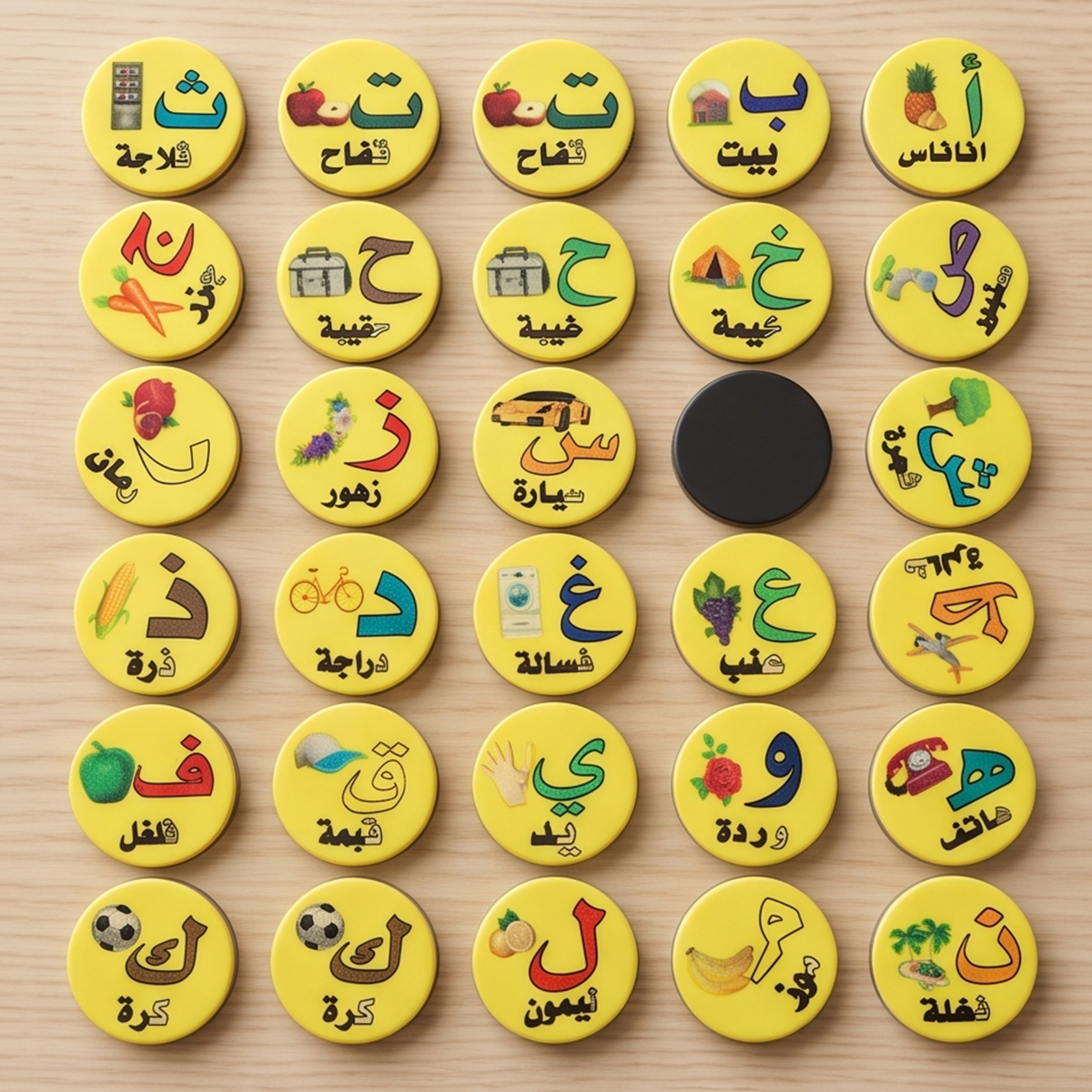 Magnetic Arabic Alphabet Educational Set 28 Pieces