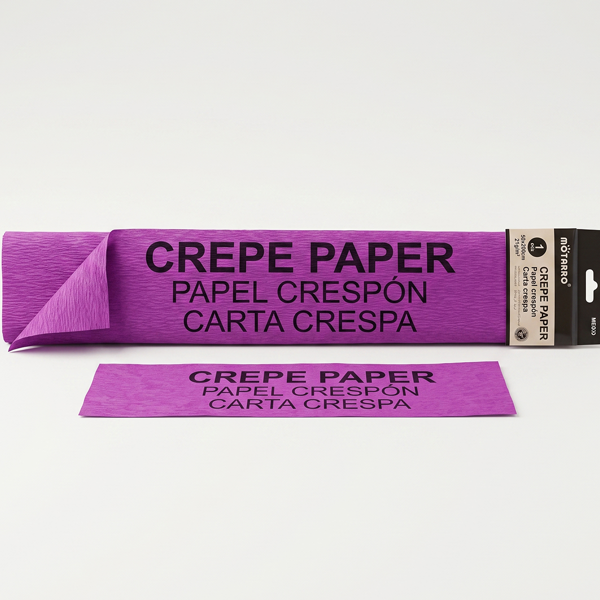 Motarro Crepe Paper Purple 250cm x 50cm