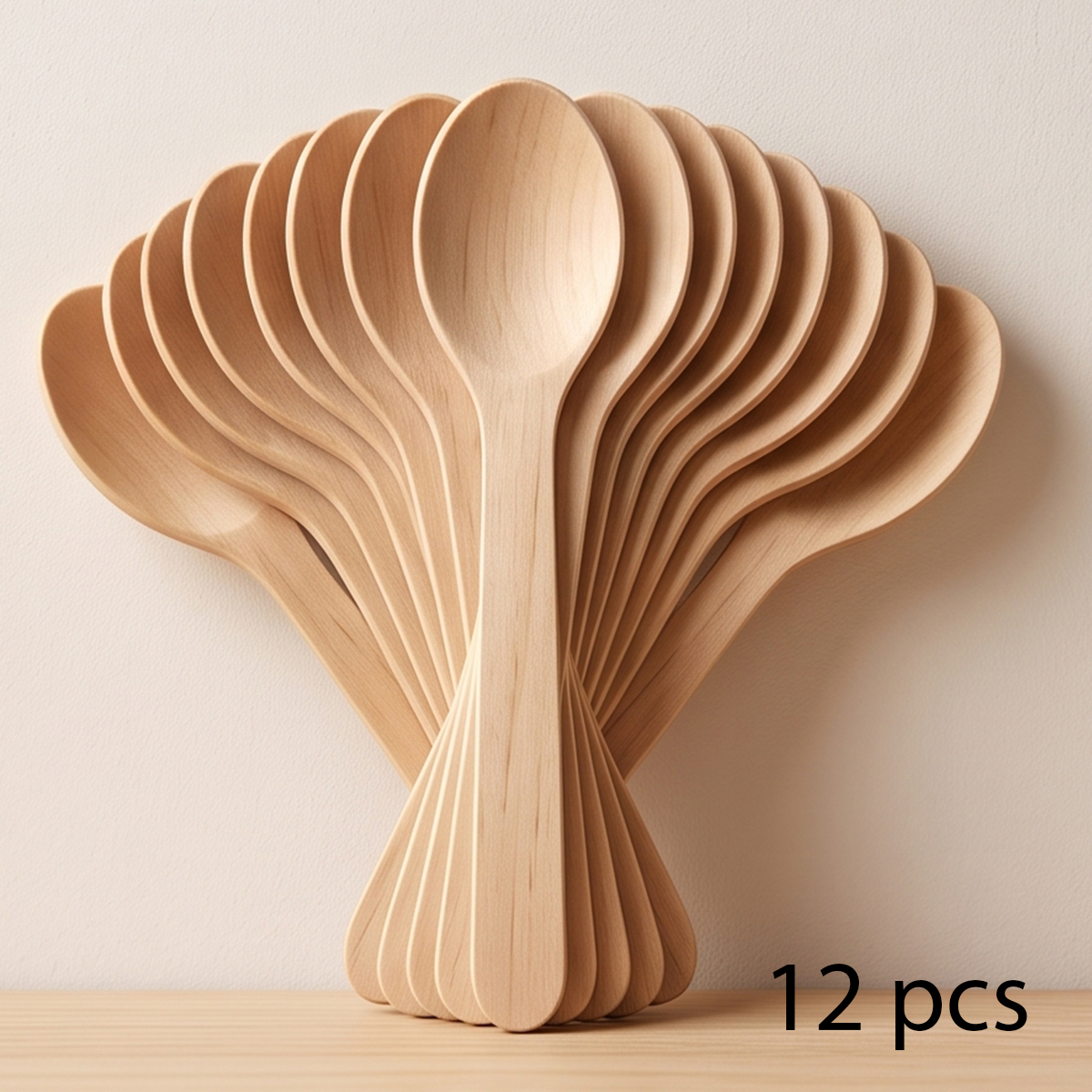 Wooden Spoon 12 Pieces 160mm