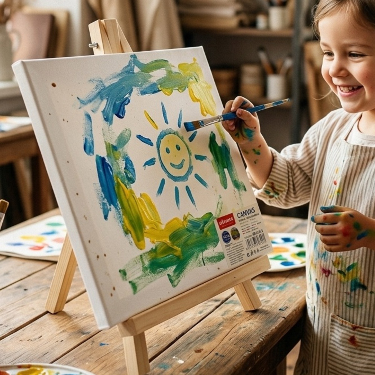 Canvas With Stand For Paint