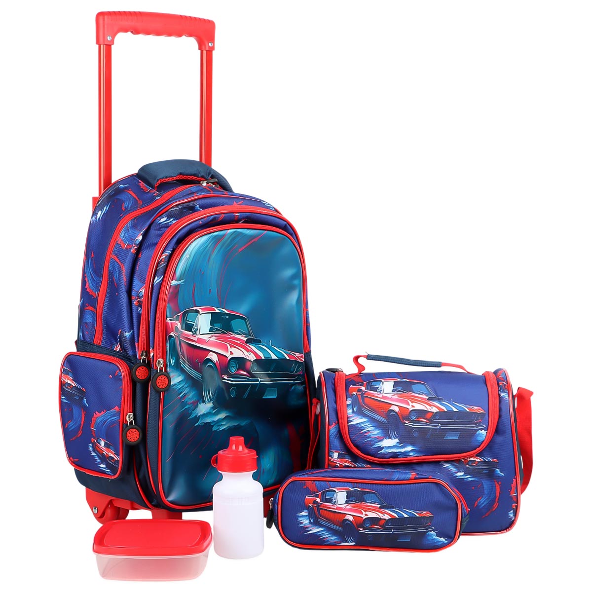 Trolley School Bag Set Car Design