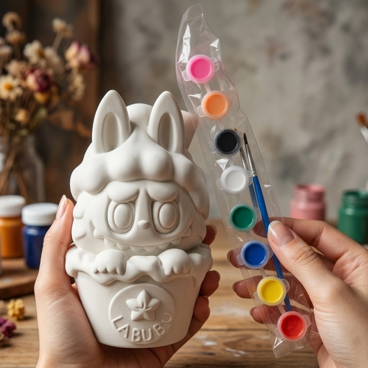 Labubu Paint Your Own Figurine Painting Kit
