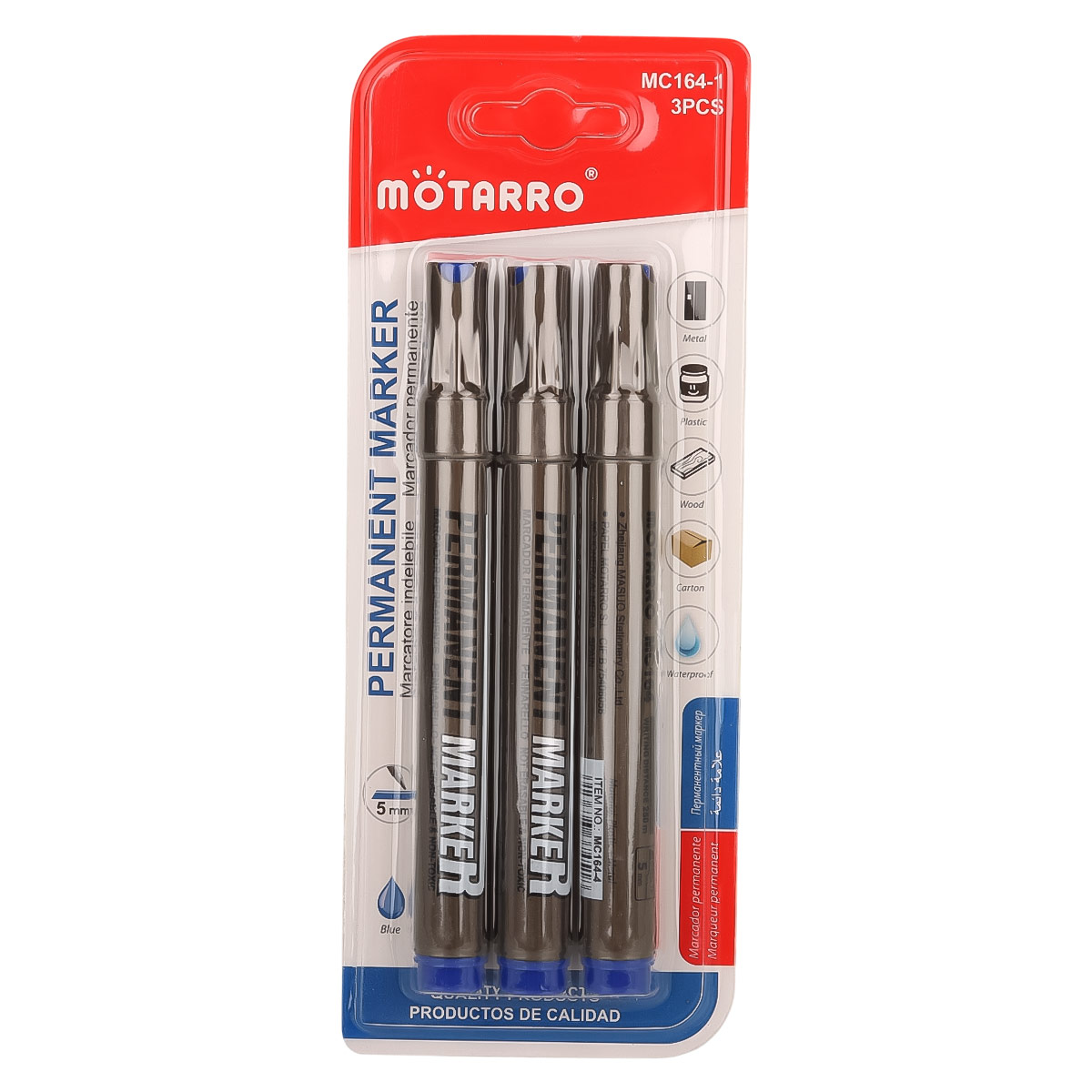 Motarro Permanent Marker 3 Pieces