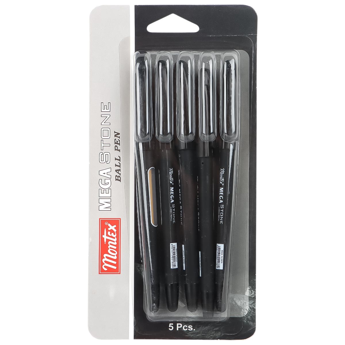 Montex Mega Stone Ball Pen 5 Pieces