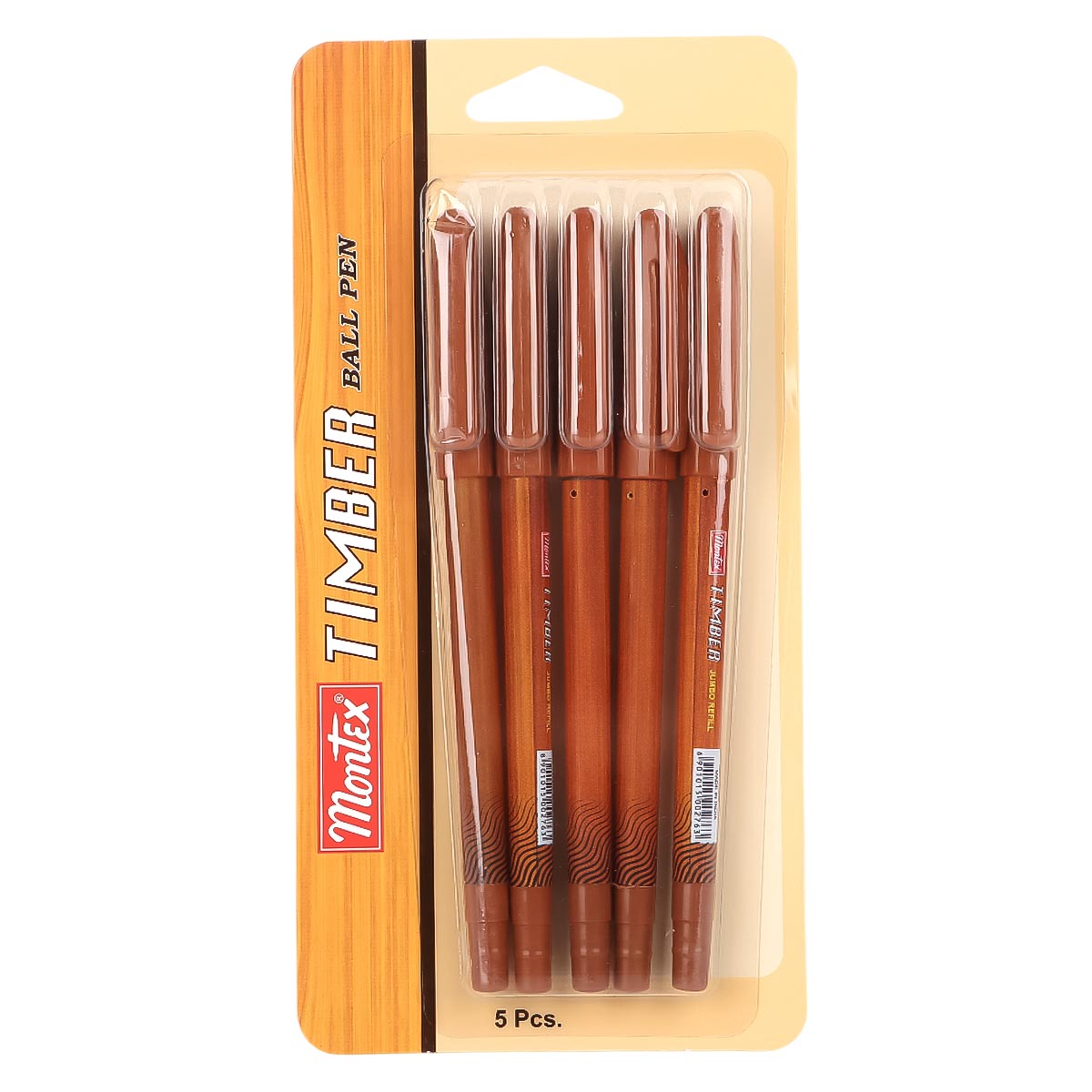 Montex Timber Ball Pen 5 Pieces