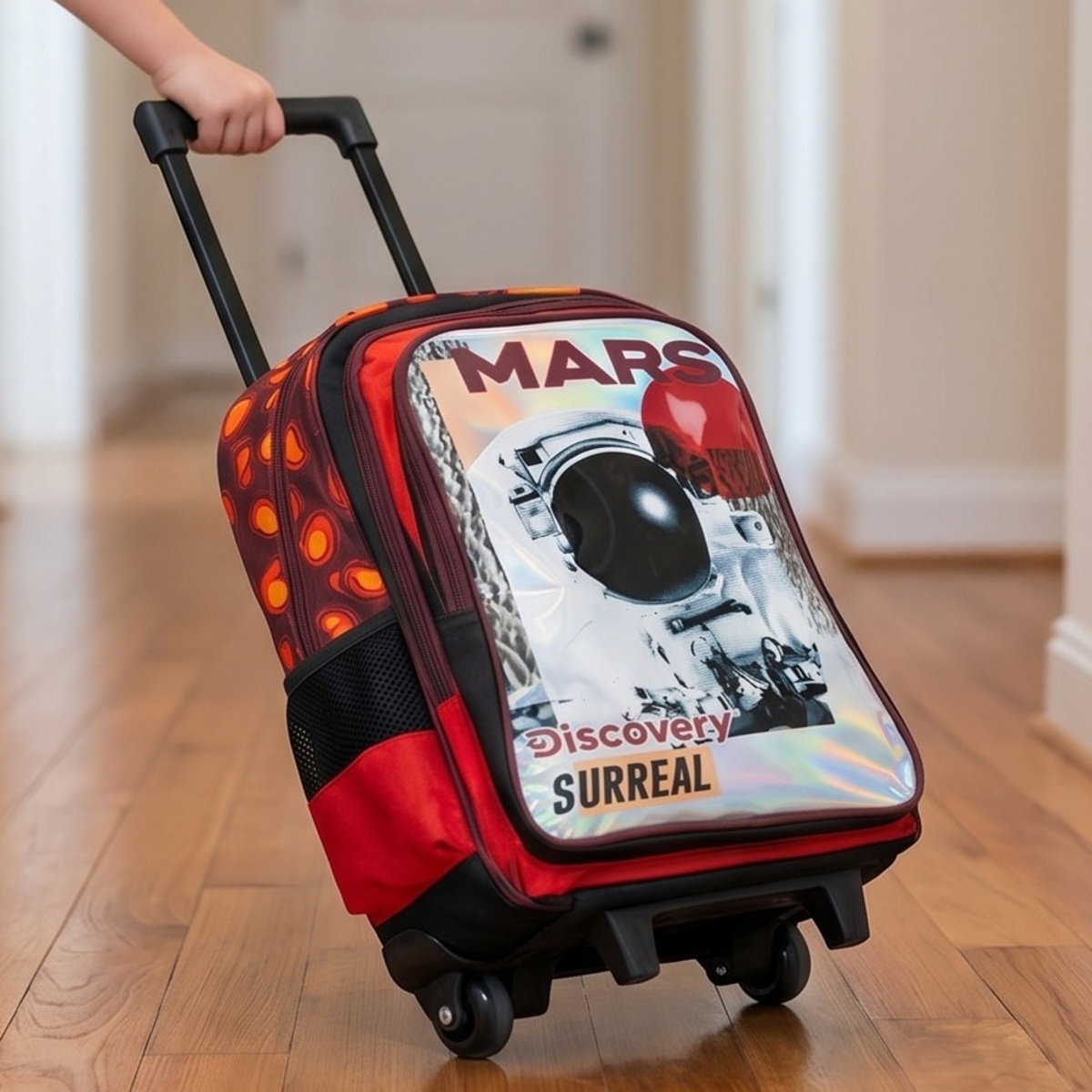Mars Discovery Surreal Boys Trolley Bakcpack