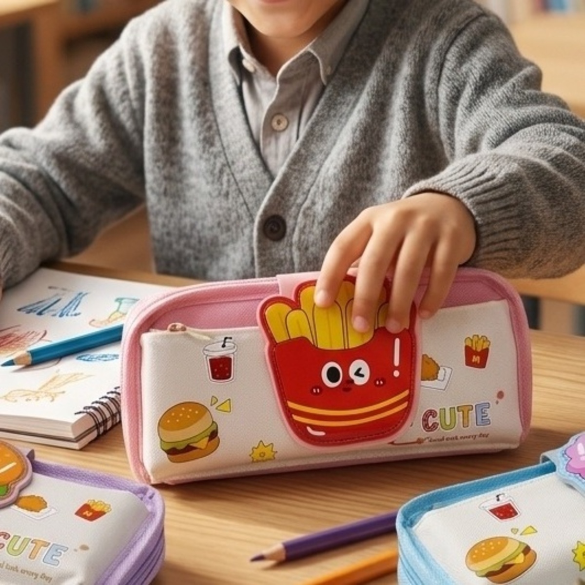 Pencil With Pen Pouch