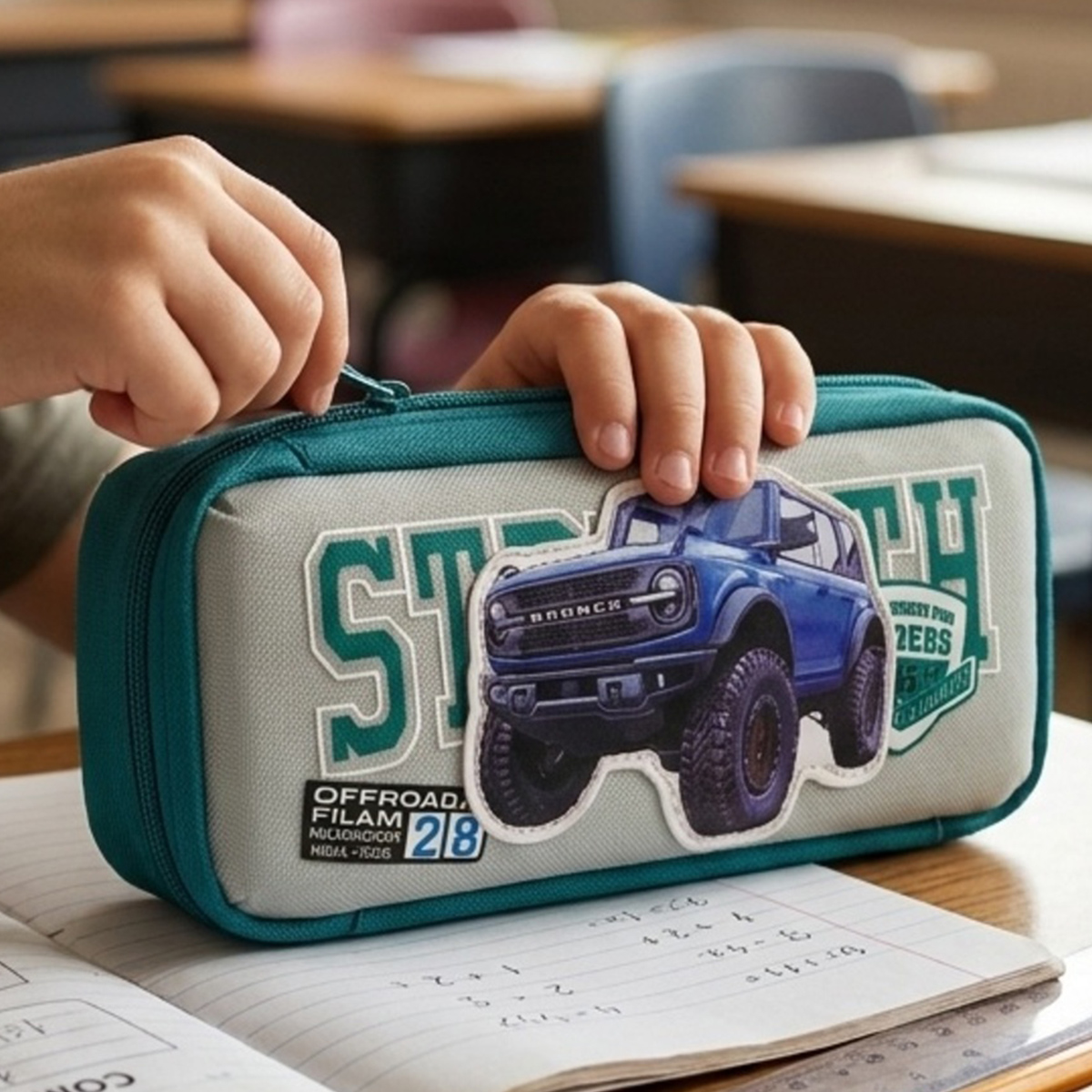 Offroad Jeep Themed Pencil & Pen Pouch