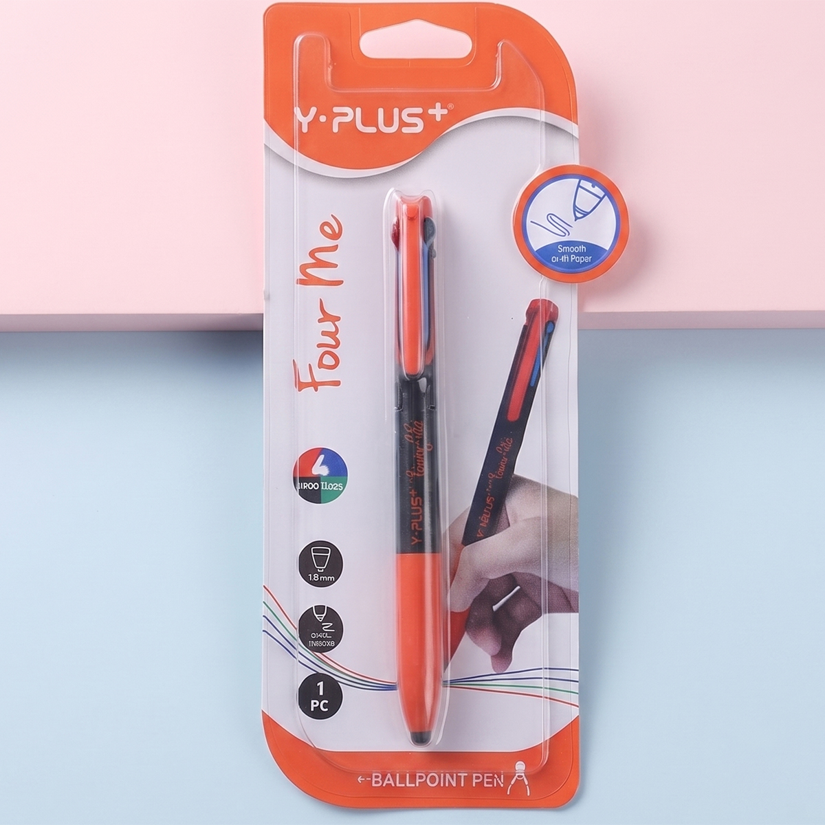 Y-Plus 4 In 1 Ink Color Ballpoint Pen