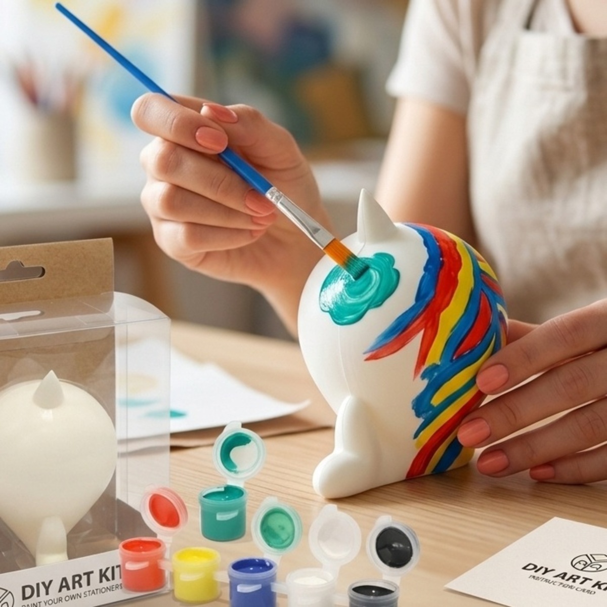 DIY Art Kit Paint Your Own Stationery