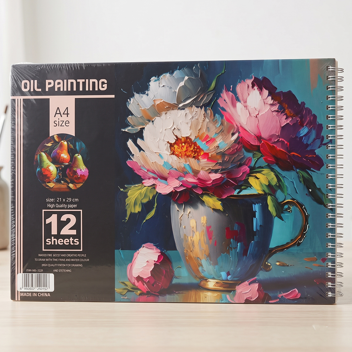Oil Painting Pad A4 Size 12 Sheets