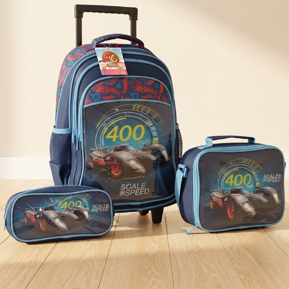 Boys Hot Wheels Trolley Bag