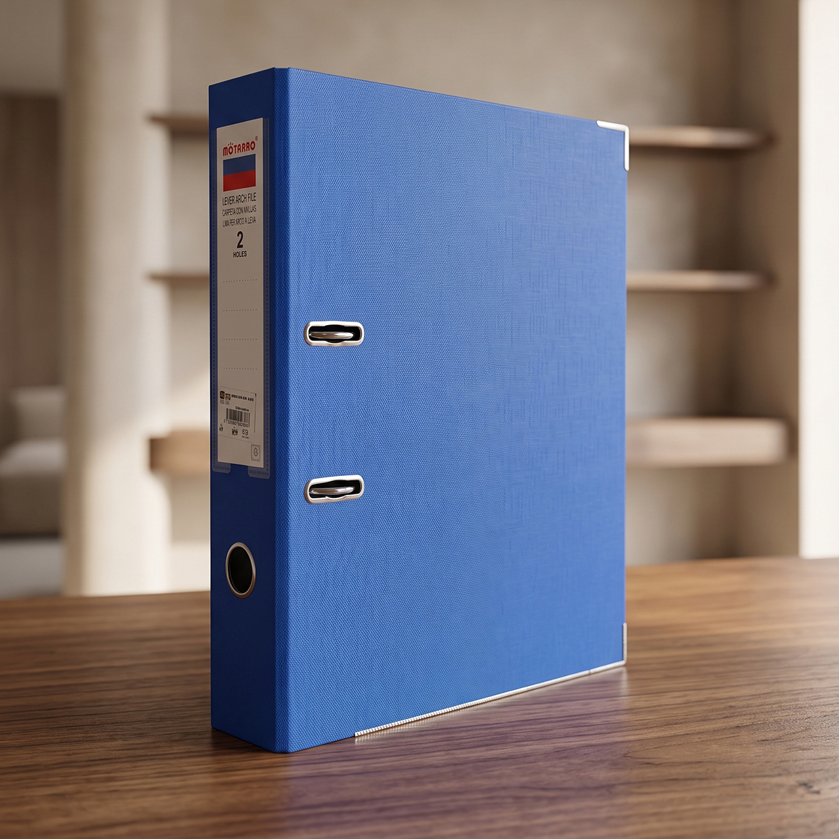 Motarro 2 Holes File Box Blue