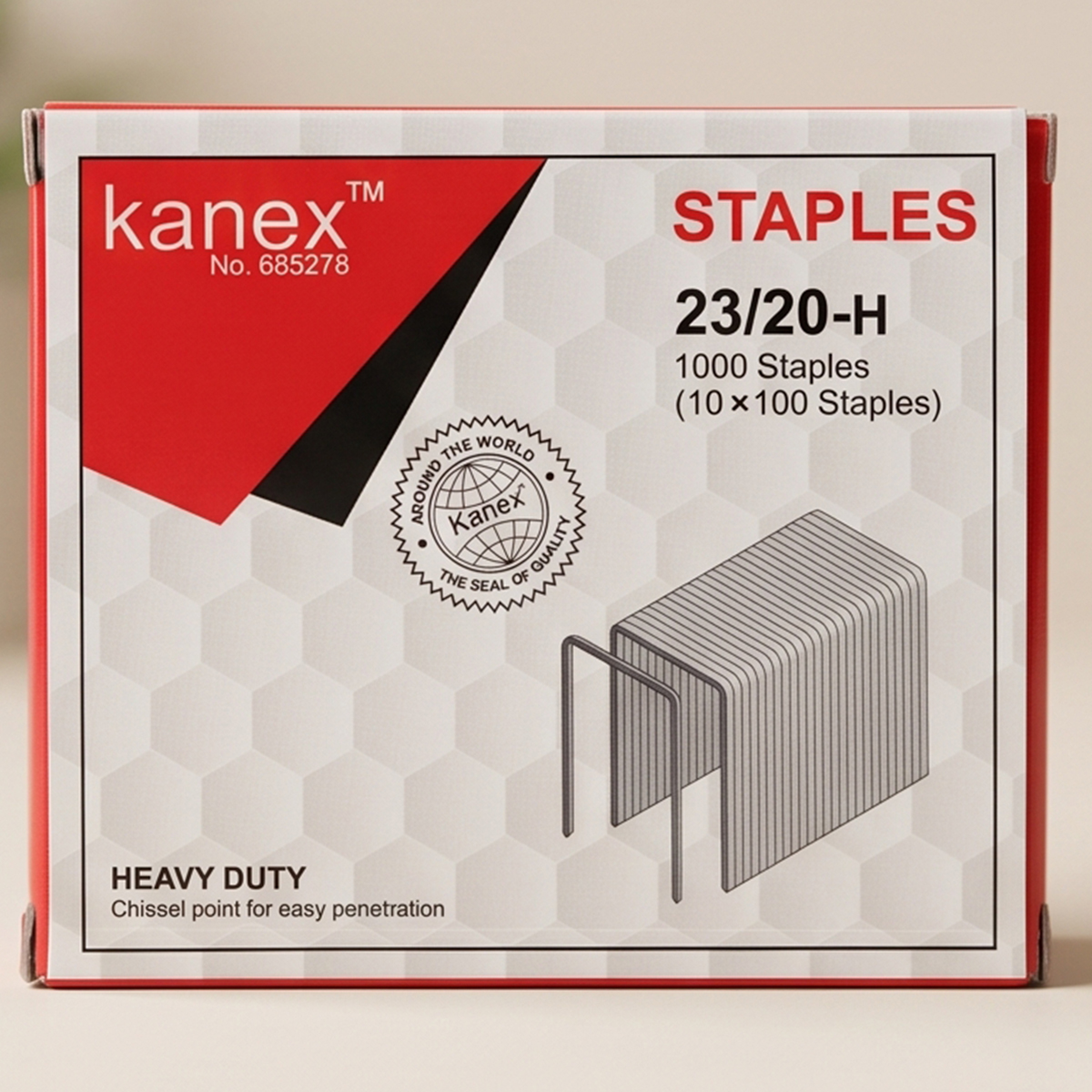 Kanex Heavy Duty Staples 23/20-H, 10x100 Staples
