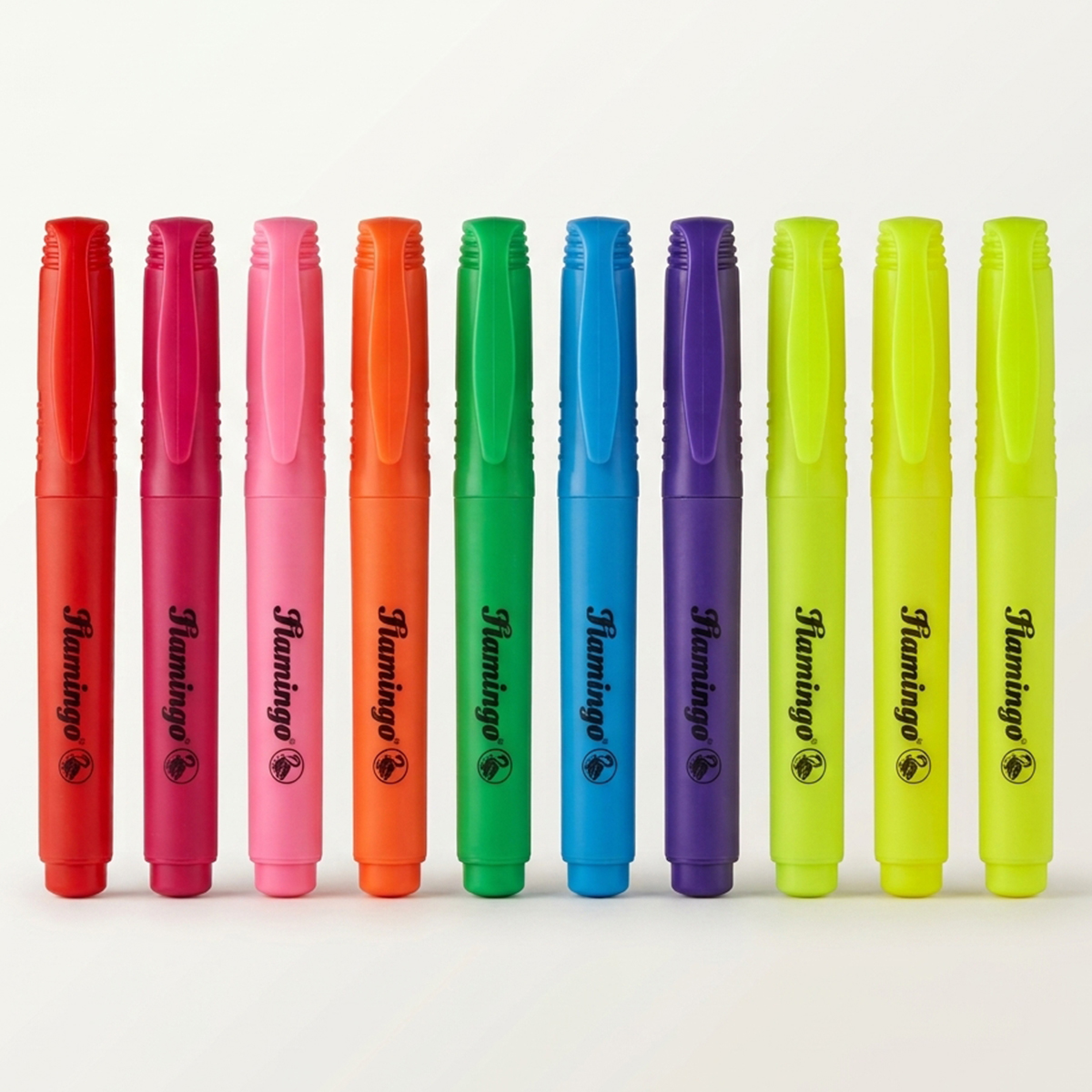 Flamingo Highlighter Pens Assorted Colors 10 Pieces