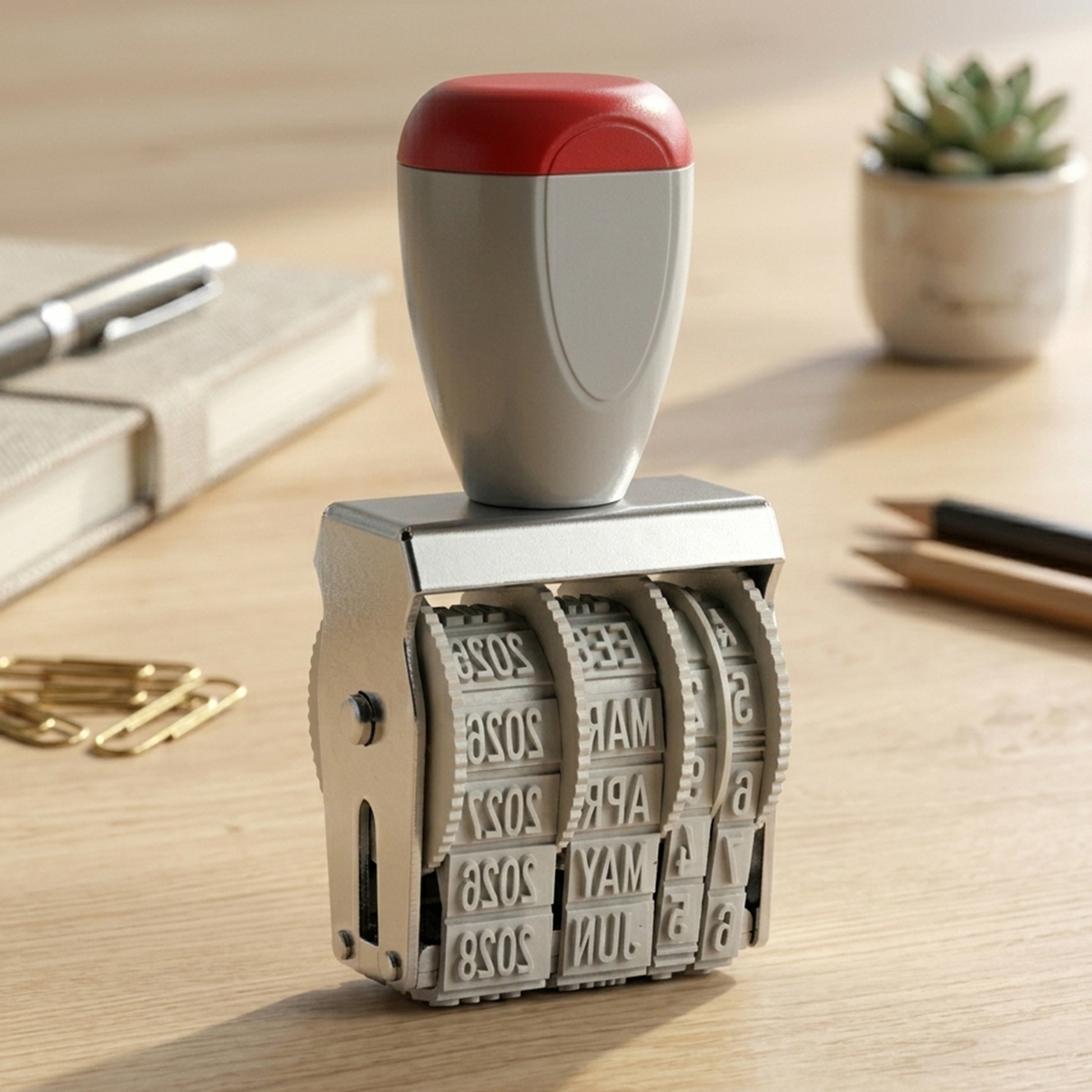 Manually Adjustable Rotary Date Stamp