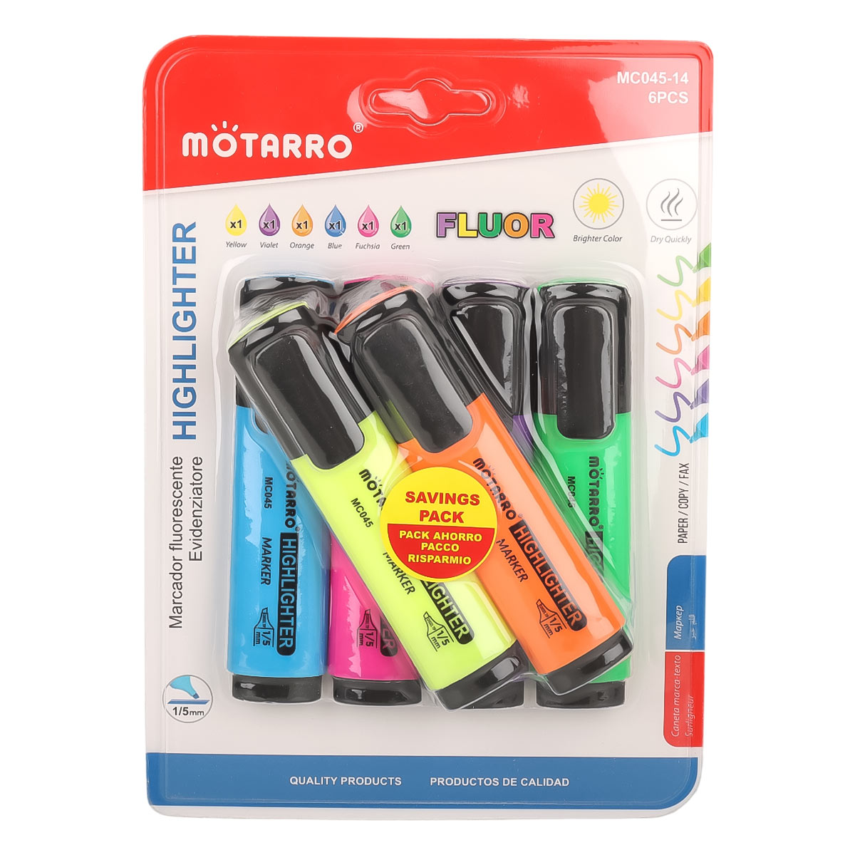 Motarro Highlighter 6 Pieces