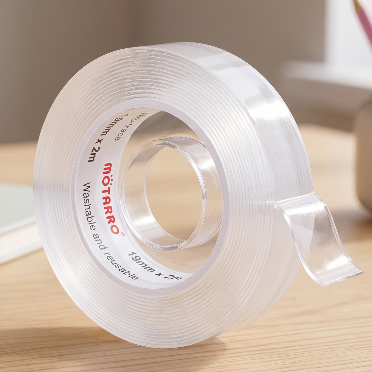 Motarro Double Sided Adhesive Nano Tape Clear 19mm x 2m