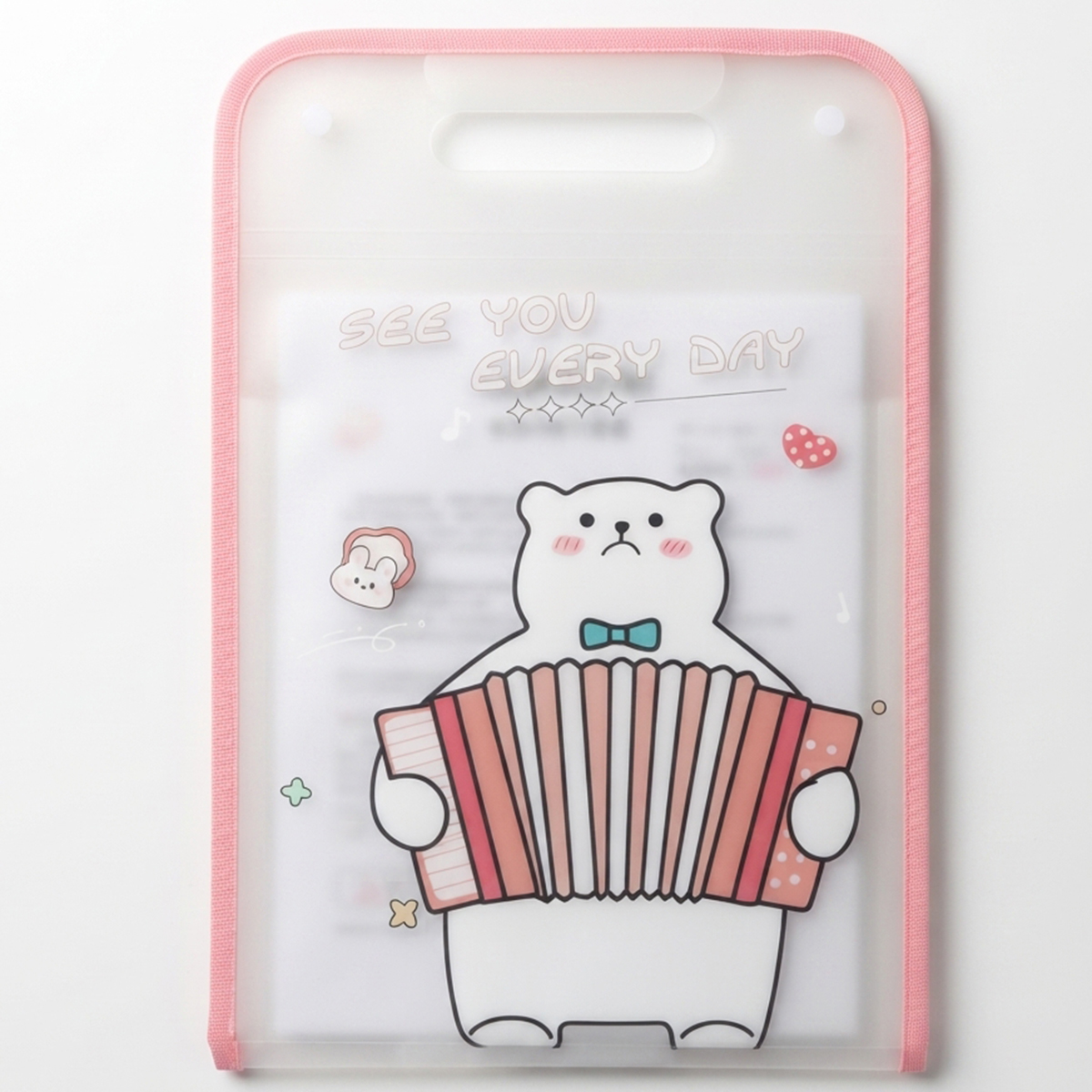 See You Every Day Bear Accordion Document Holder