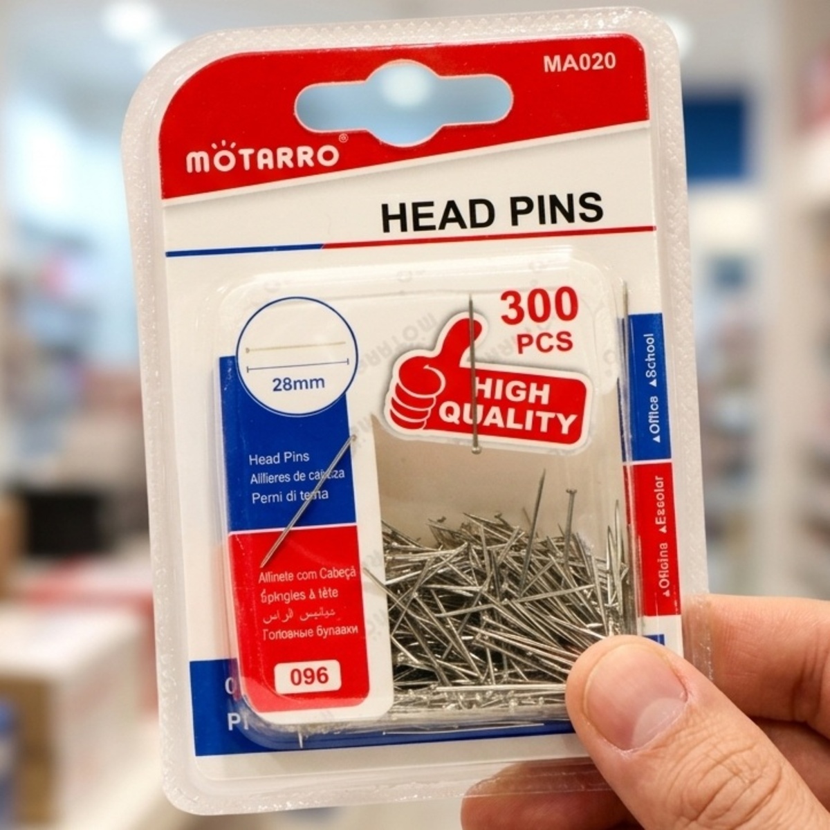 Motarro Head Pins 28mm 300 Pieces