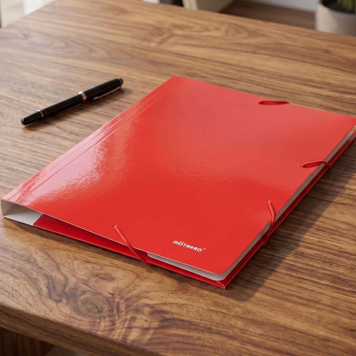 Motarro Red Cover Document Folder