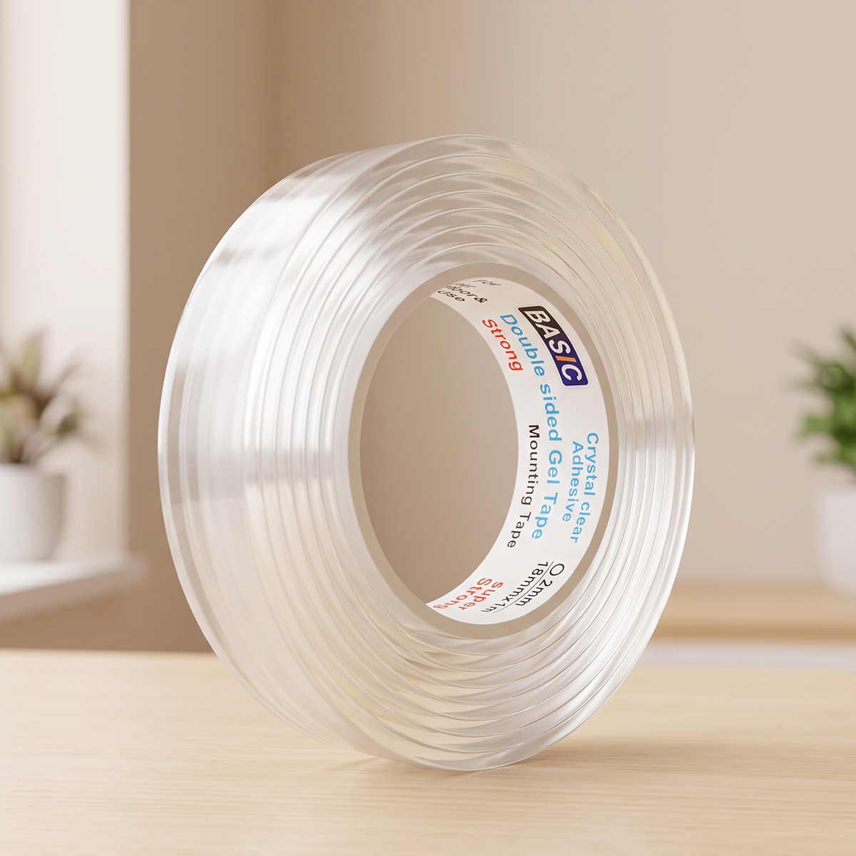 Basic Power Sticky Double Sided Gel Tape 18mm x 1m