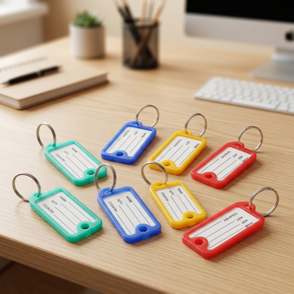 Motarro Tag Keychain 8 Pieces