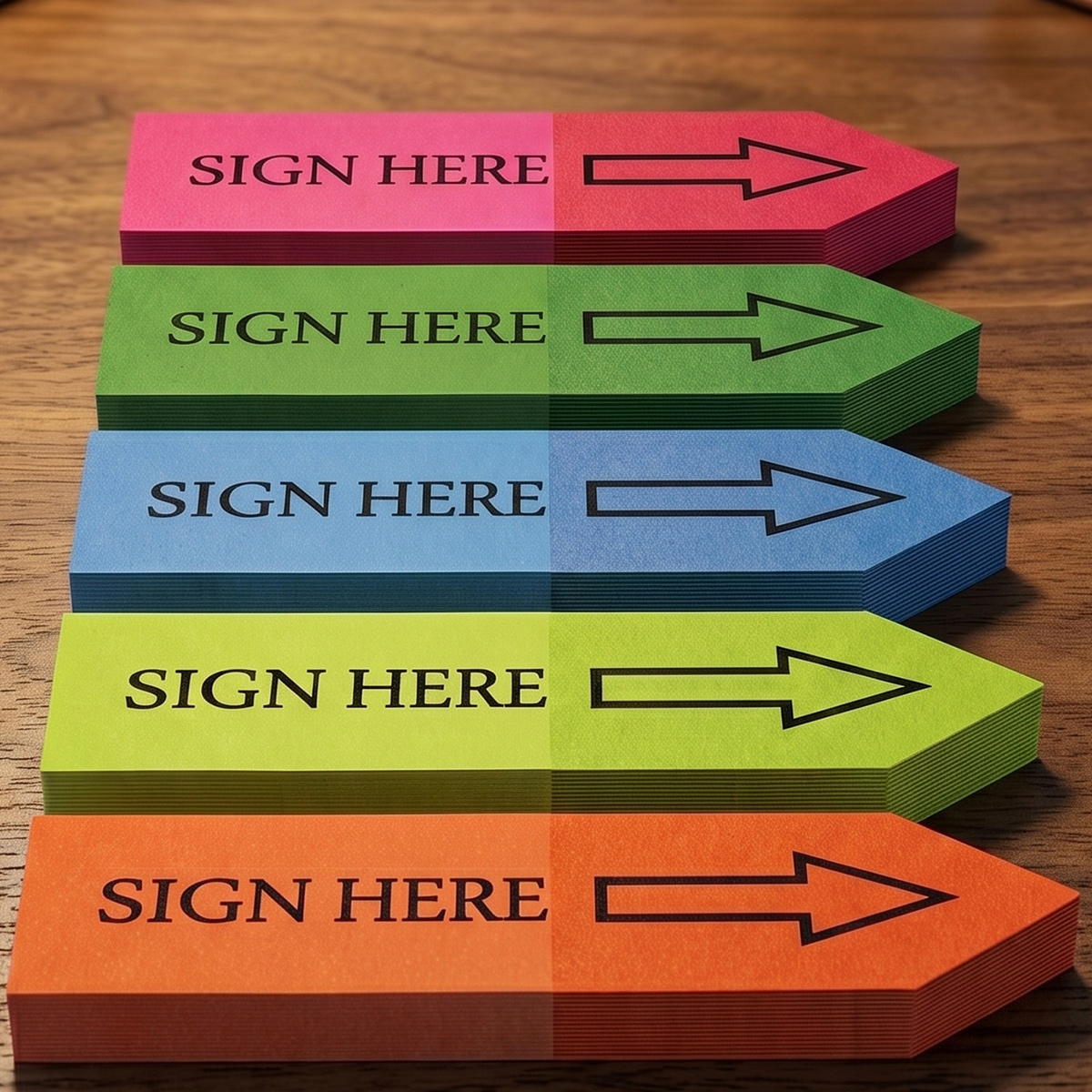 Sticky Note Sign Here