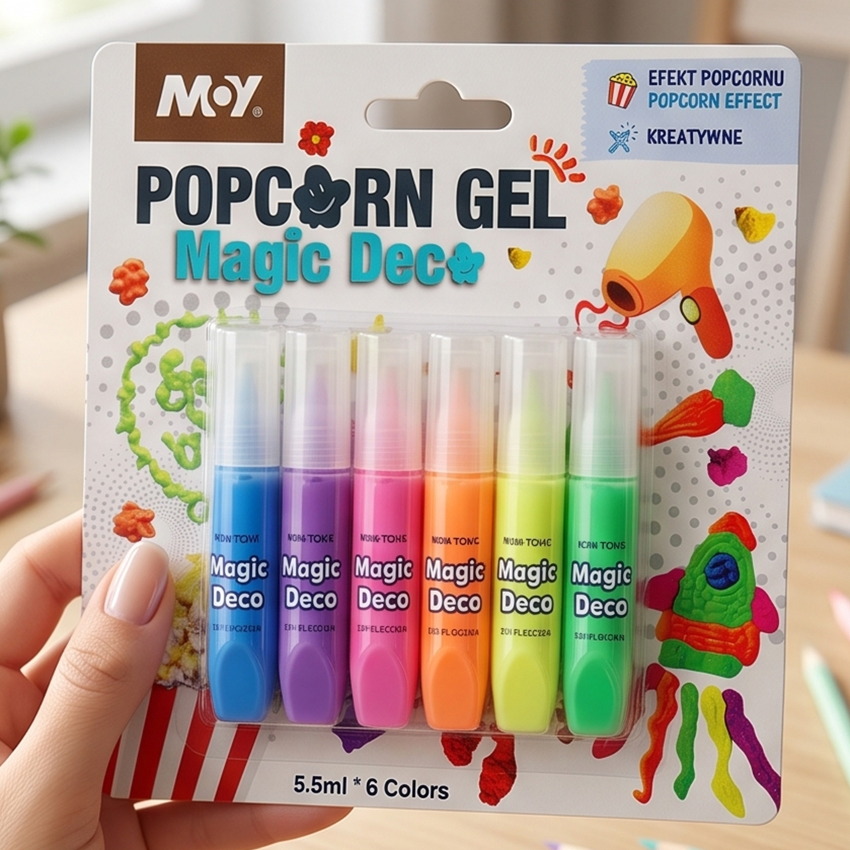 Popcorn Gel Magic Deco 6 Colors 5.5ml