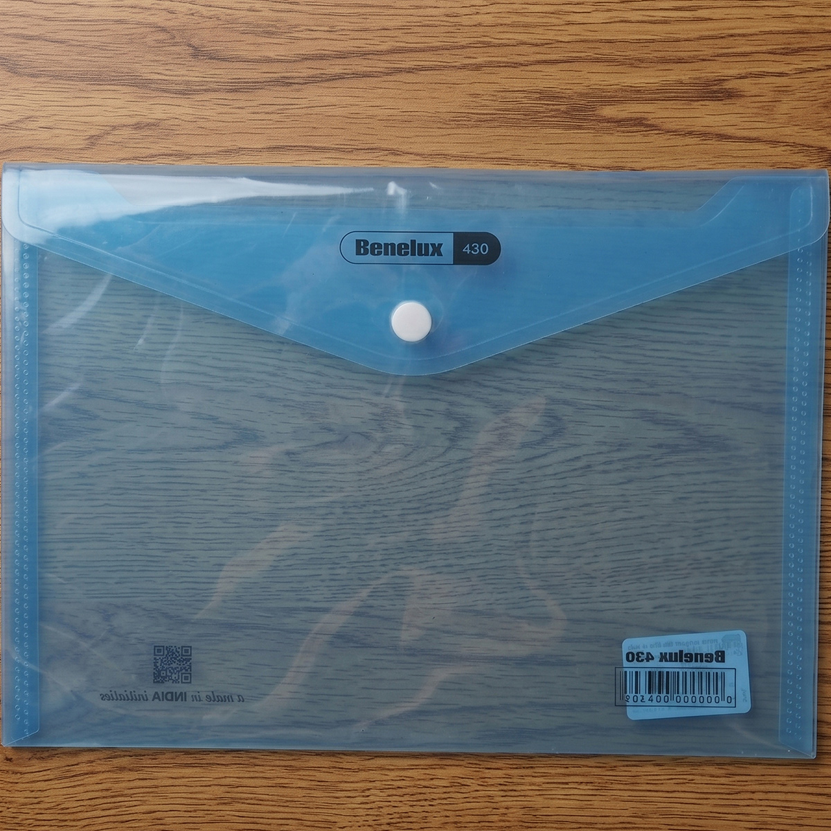 Benelux 430 A5 Size Clear Document Holder Blue