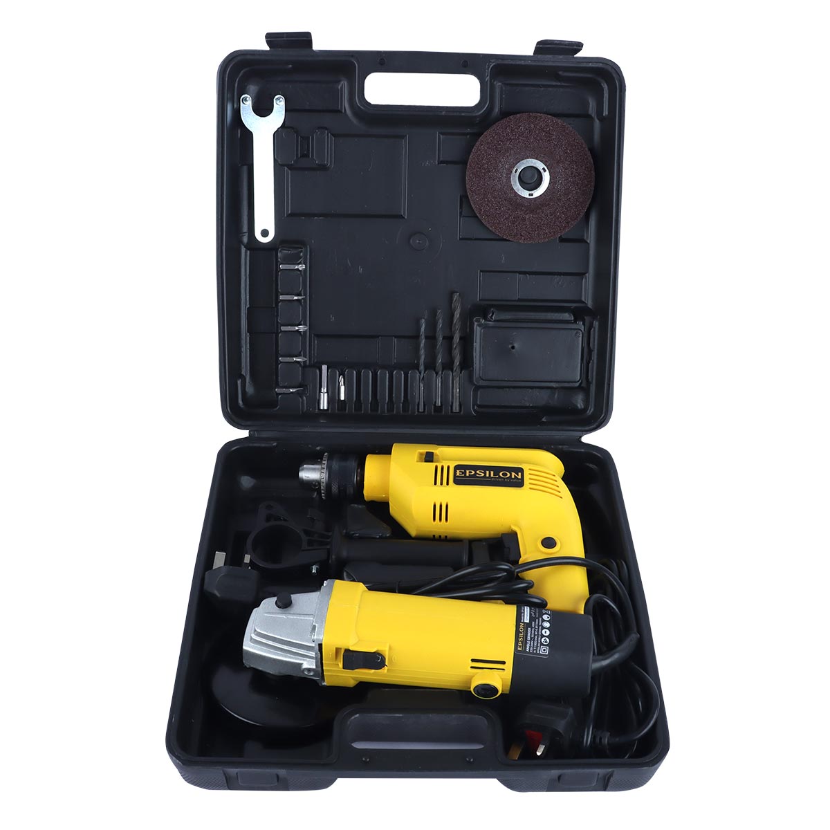 Epsilon 500W Impact Drill & 450W Angle Grinder Set EP1042