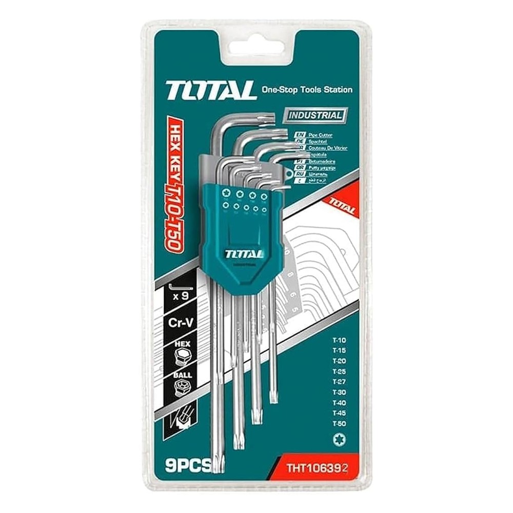 Total Industrial Torx Key Set 9 Pieces THT106392 | Tools | Tools Organizers Total Industrial Torx Key Set 9 Pieces THT106392 | Tools | Tools Organizers