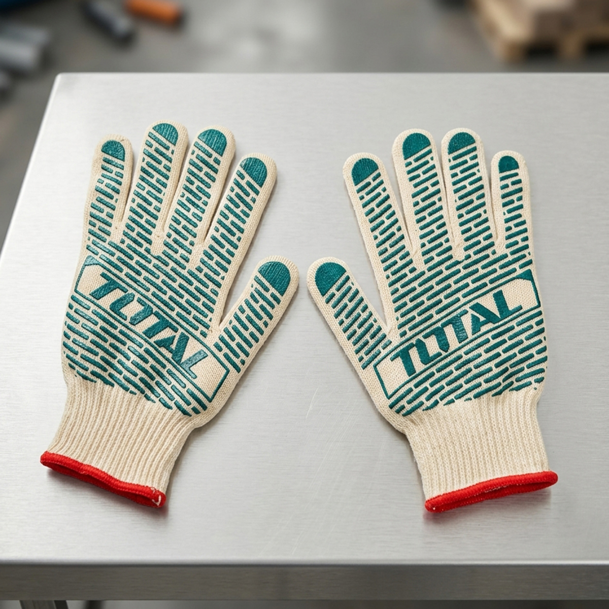 Total Knitted PVC Dots Gloves
