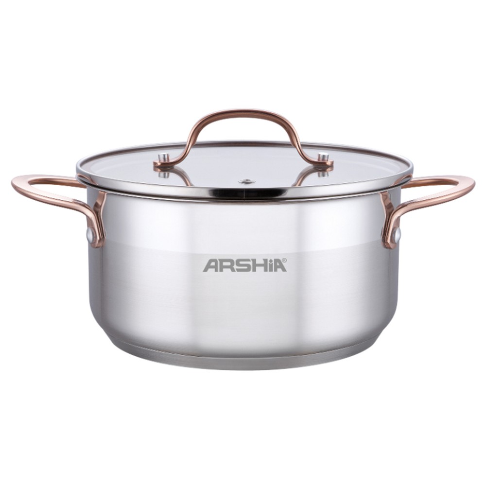 Arshia Casserole Stainless Stell With Cover 18cm