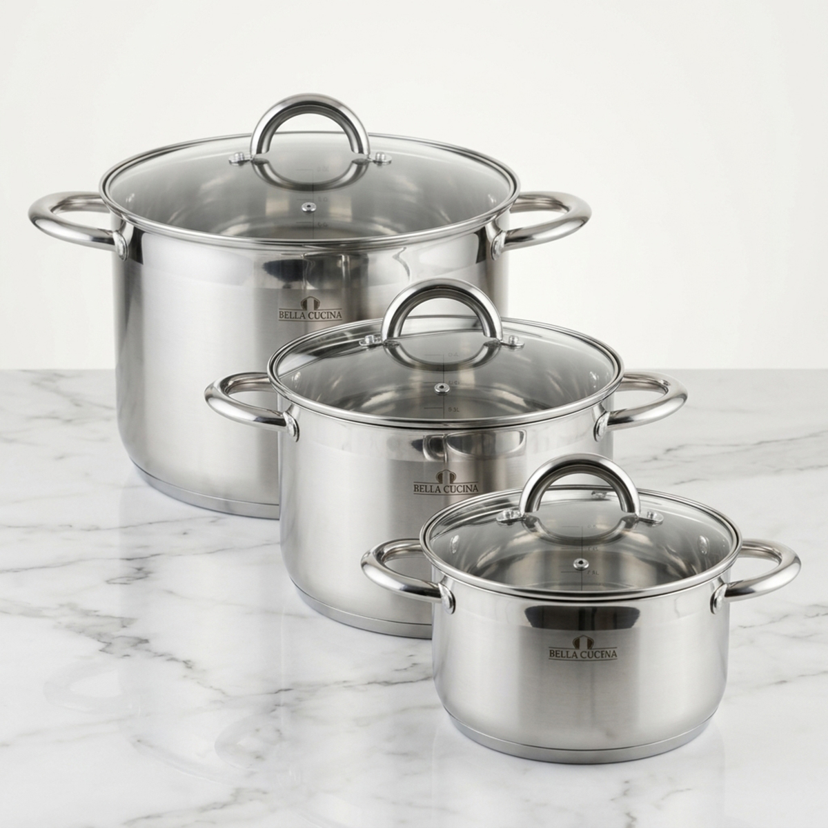 Bella Cucina Casserole With Lid 6 Pieces Set
