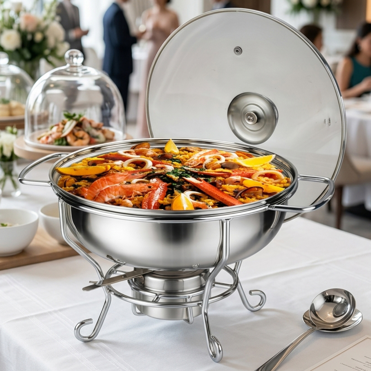 Stainless Steel Food Warmer With Lid