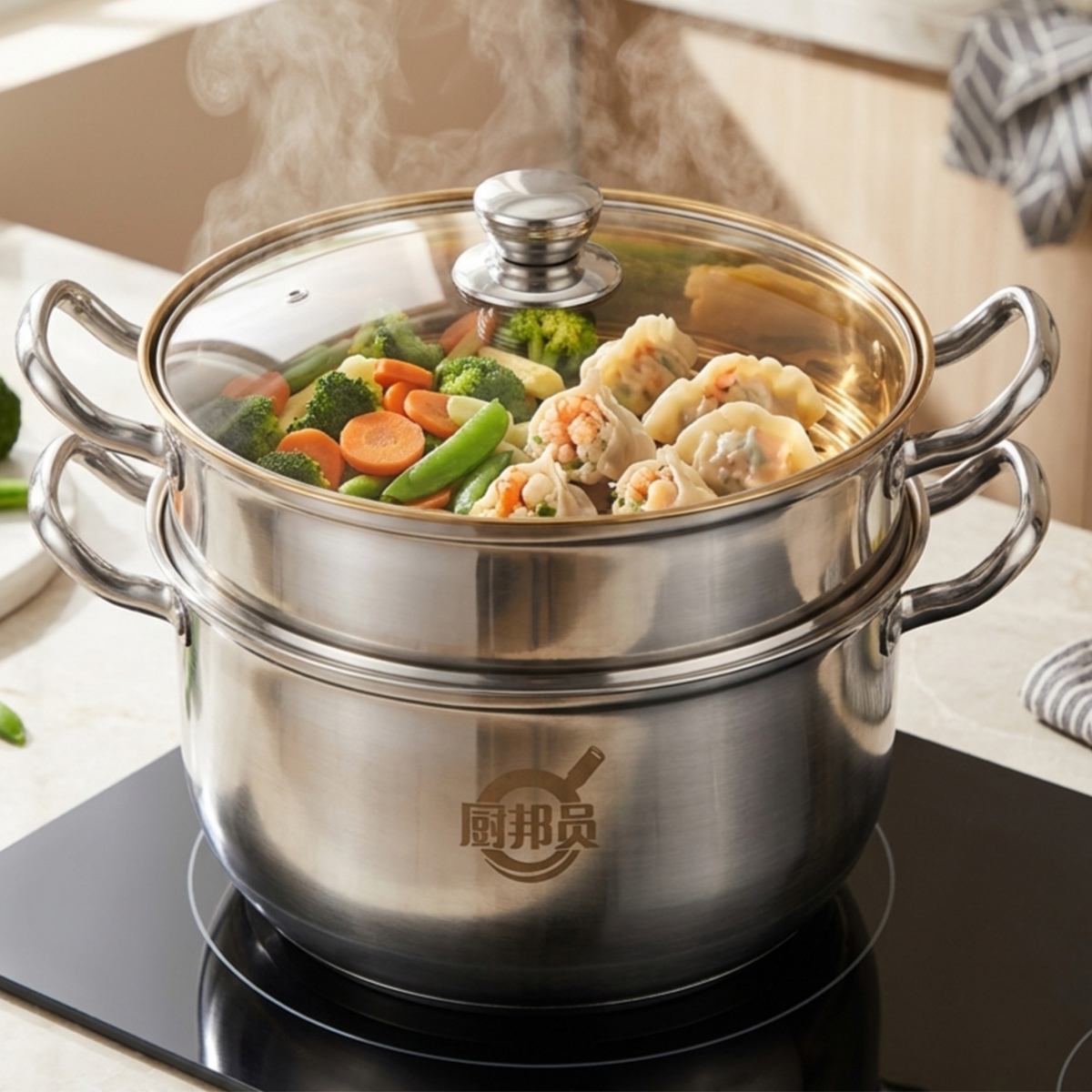Stainless Steel Steamer 32cm