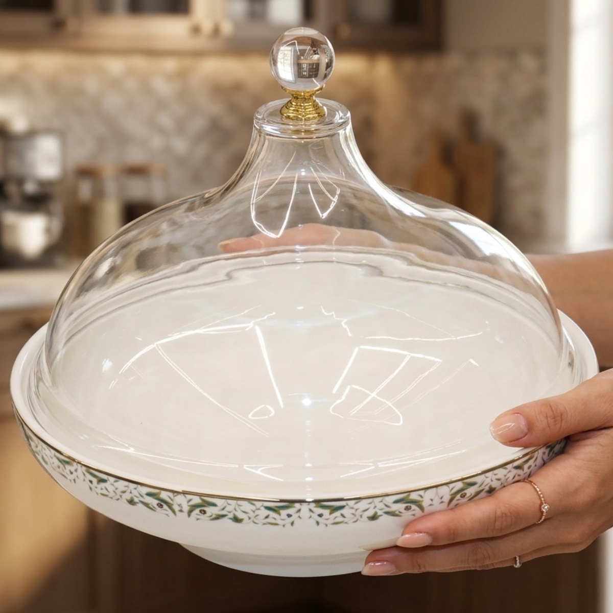 Ceramic Bowl with Glass Lid