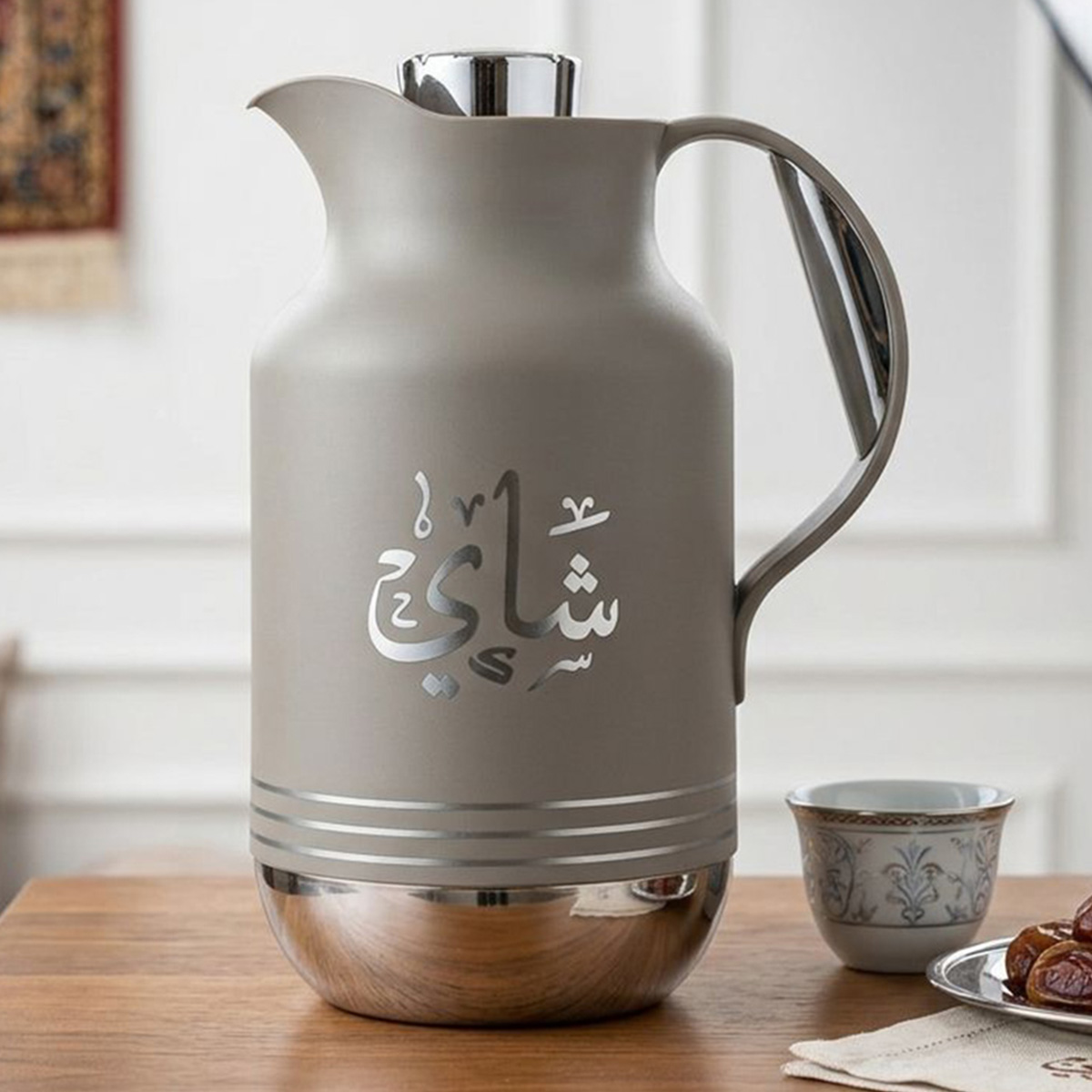 Flask Plastic Body 1L Grey