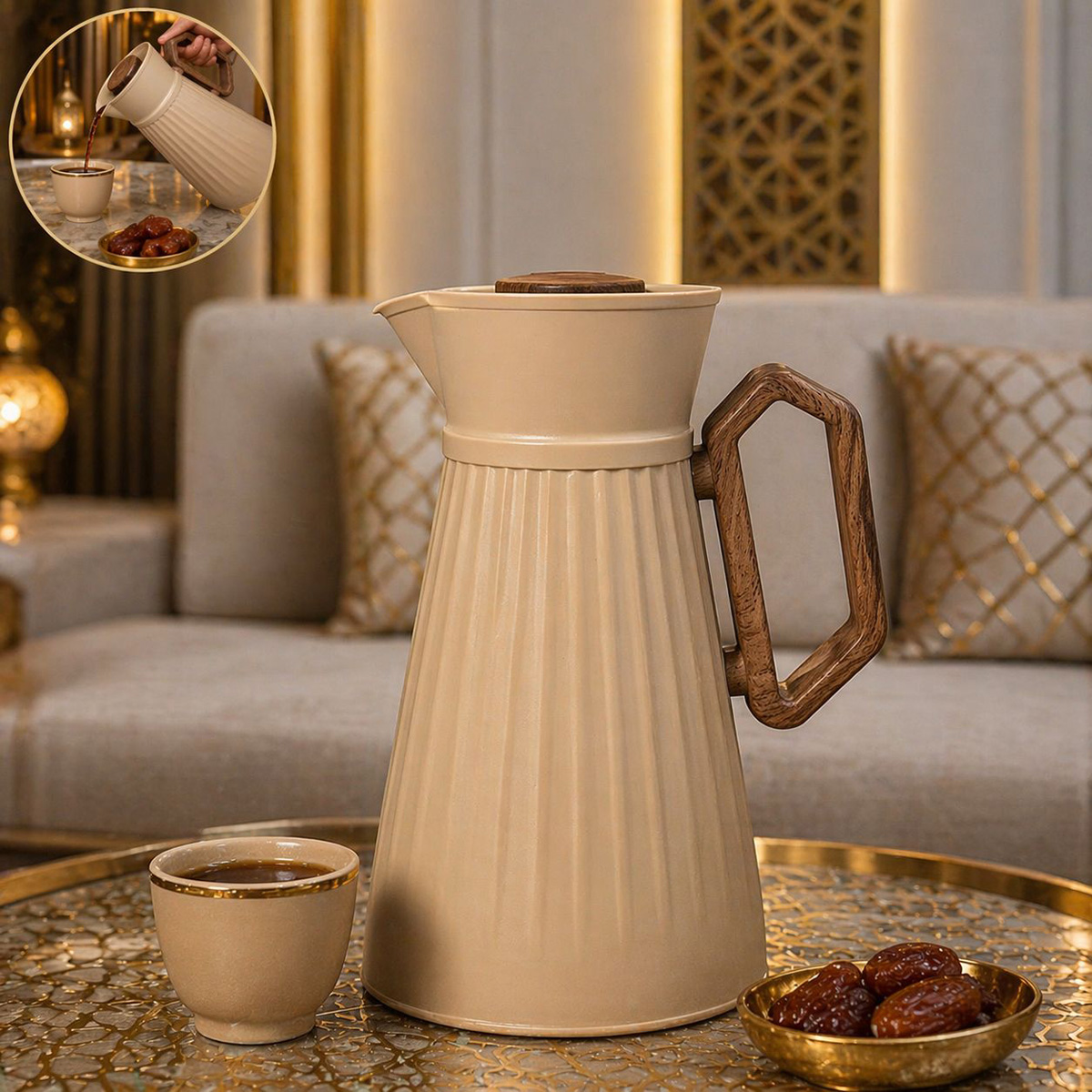 Plastic Body Flask 1L