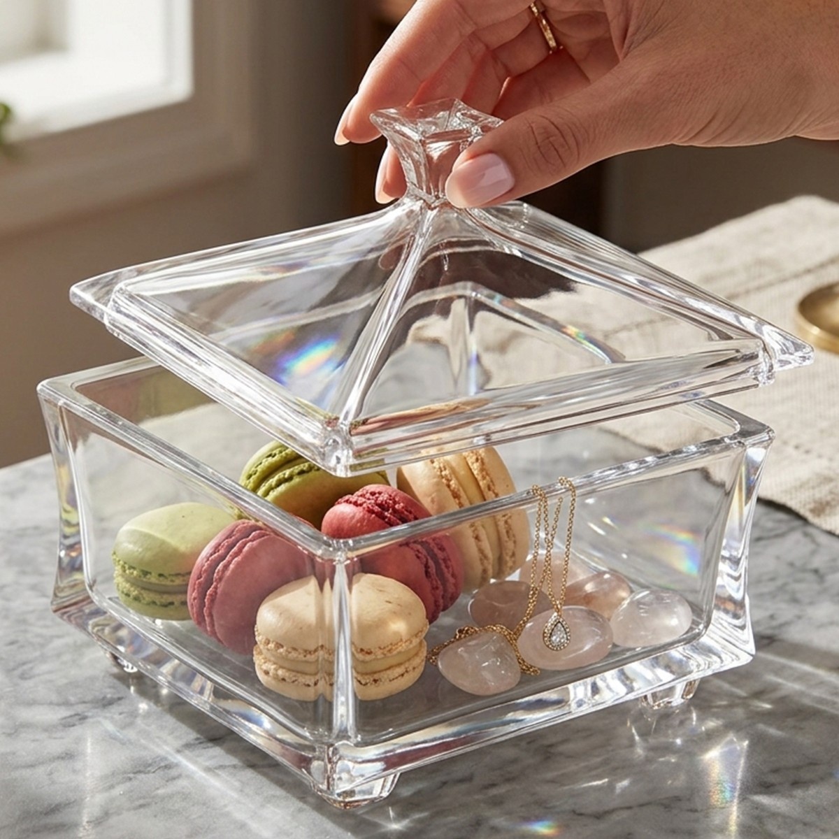 Acrylic Storage Box with Lid