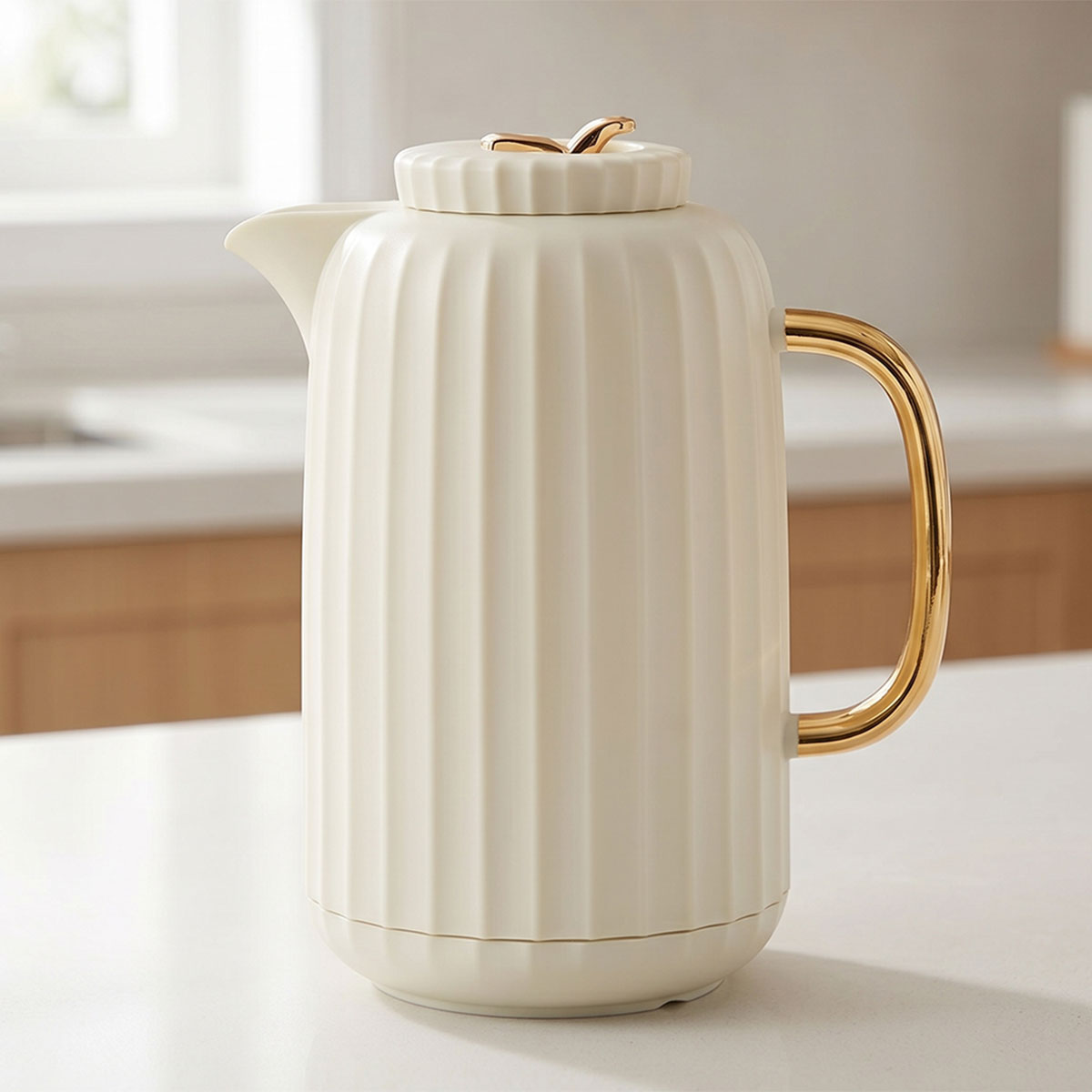 Plastic Body Flask White