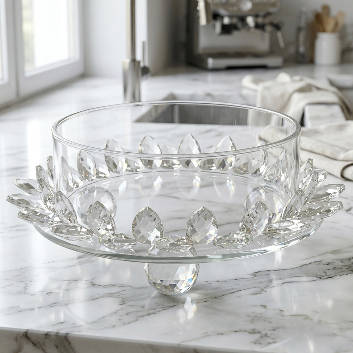 Crystal Plate Candy Bowl