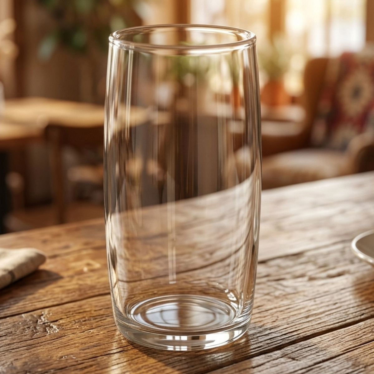 Cylindrical Drinking Glass