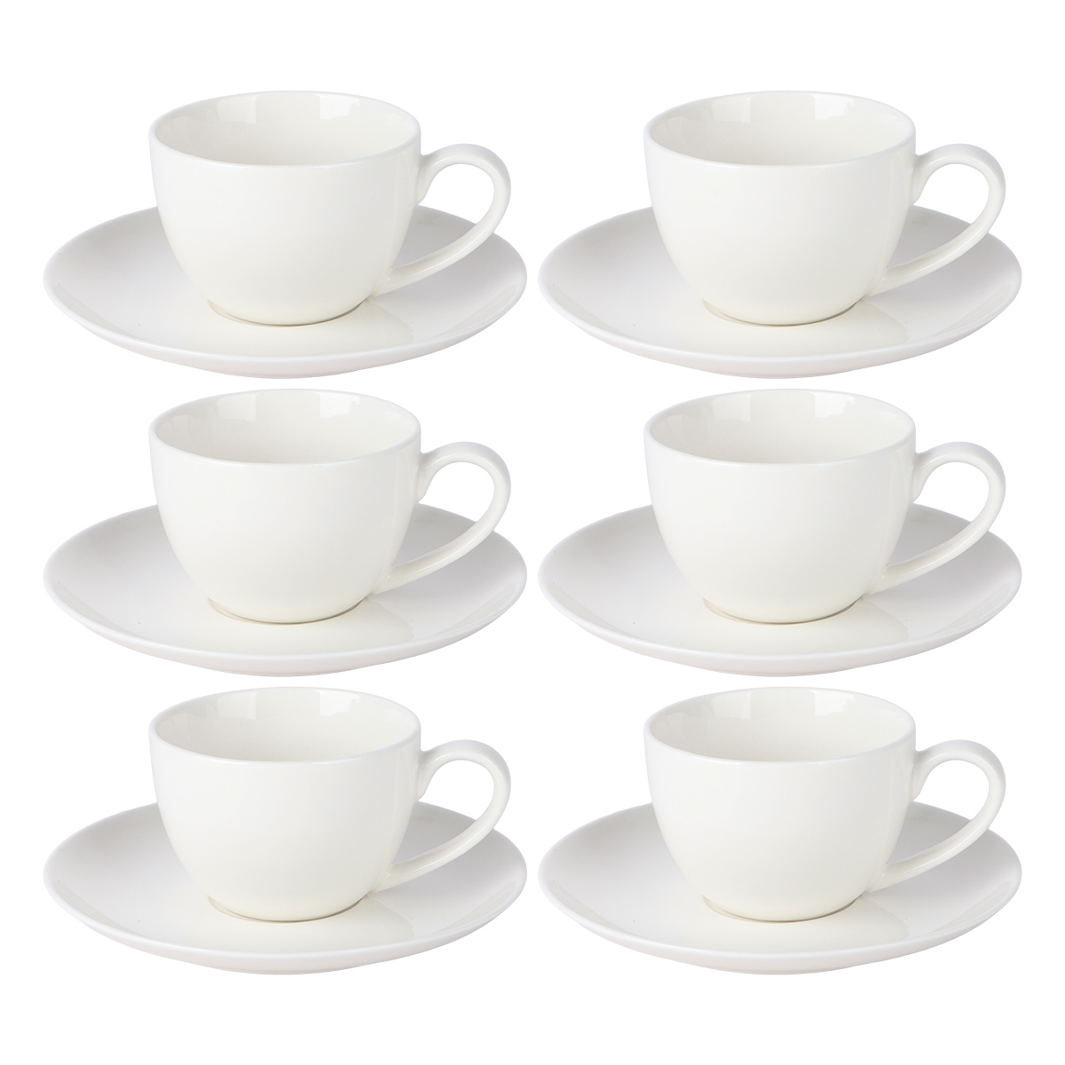 Orchid Tea Cup & Saucer 12 Pieces Set