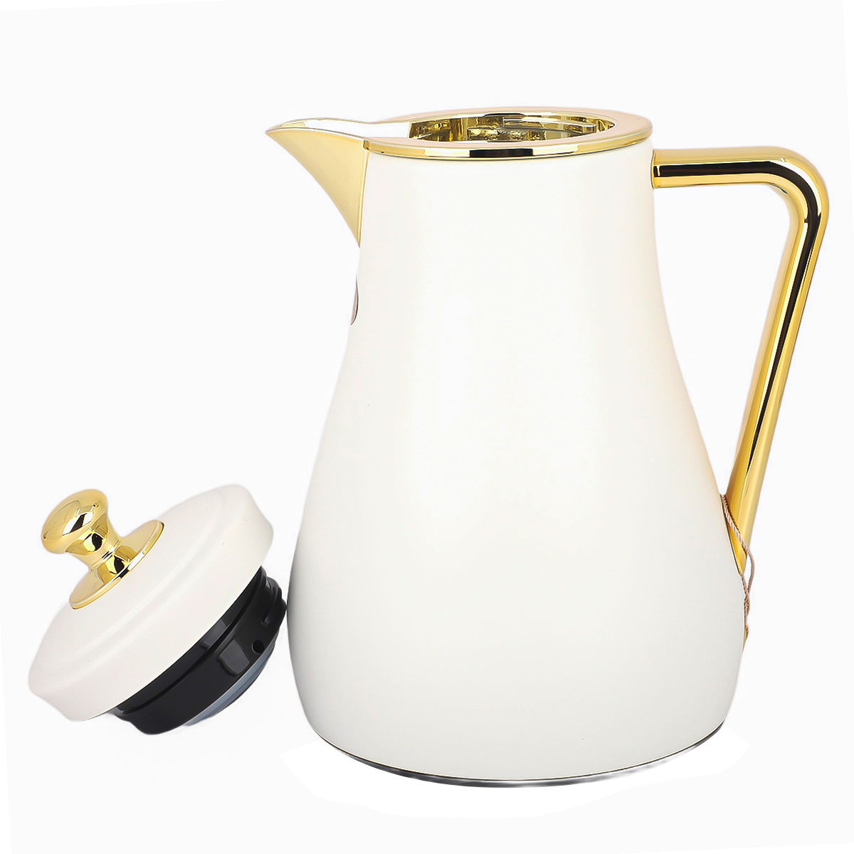 Najib Vacuum Flask Gold And White 0.L